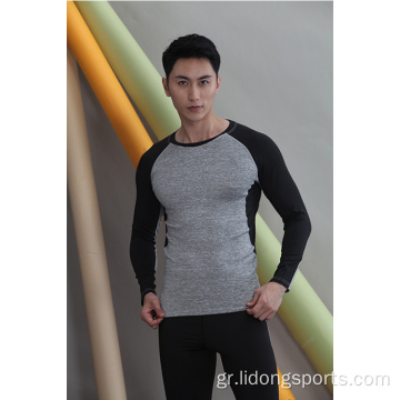 Χονδρική υψηλής ποιότητας Ανδρών Long Sleeve Fitness Wear